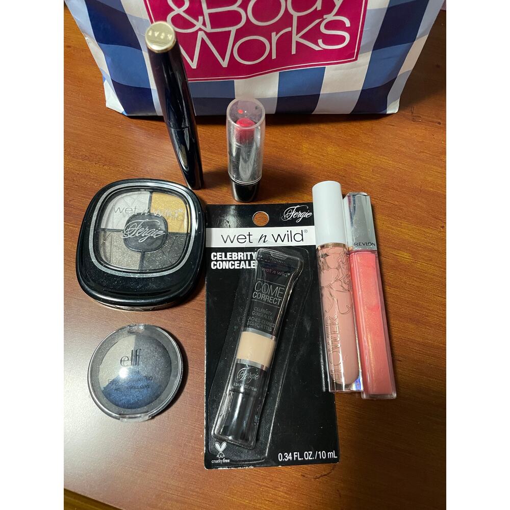 makeup eLF Wet n wild Avon lip color eyeshadow concealer Misc lot 7 items